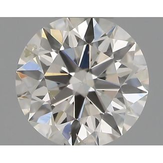 0.30 Carat Round H SI2 EX IGI Natural Diamond