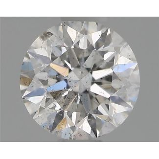 0.50 Carat Round E SI2 EX GIA Natural Diamond