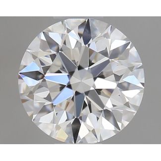 0.52 Carat Round E VVS1 EX GIA Natural Diamond