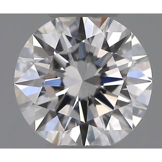 0.35 Carat Round F VVS2 EX GIA Natural Diamond