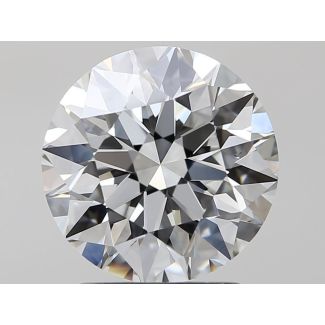 2.0 Carat Round H VVS2 EX GIA Natural Diamond