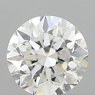 0.36 Carat Round F VVS2 EX GIA Natural Diamond