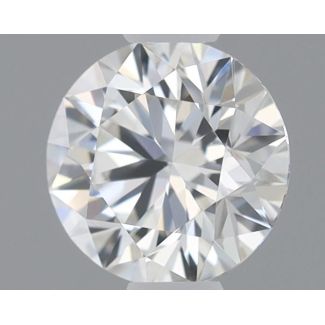 0.38 Carat Round Faint Green VVS2 GD EX GIA Natural Diamond