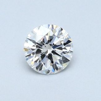 0.41 Carat Round E SI1 EX VG GIA Natural Diamond