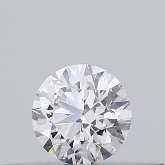 0.18 Carat Round E VS2 EX VG GIA Natural Diamond