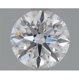 0.58 Carat Round D SI1 EX GIA Natural Diamond