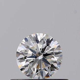 0.37 Carat Round E VVS1 EX GIA Natural Diamond