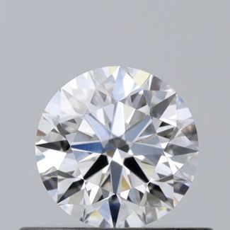 0.38 Carat Round D VVS1 EX GIA Natural Diamond