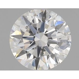 0.5 Carat Round F SI1 EX GIA Natural Diamond