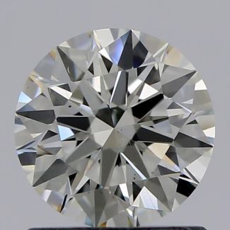 0.86 Carat Round I VS2 EX IGI Natural Diamond