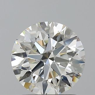 1.72 Carat Round H VS1 EX IGI Natural Diamond