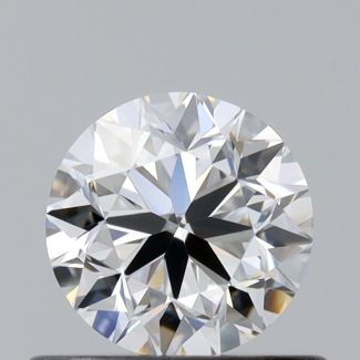 0.5 Carat Round F VVS2 VG EX GIA Natural Diamond