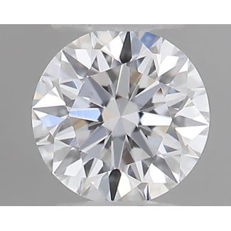 0.18 Carat Round D VVS1 EX GIA Natural Diamond