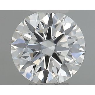 0.41 Carat Round F VVS2 EX GIA Natural Diamond