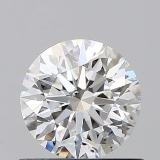 0.7 Carat Round F SI1 EX GIA Natural Diamond