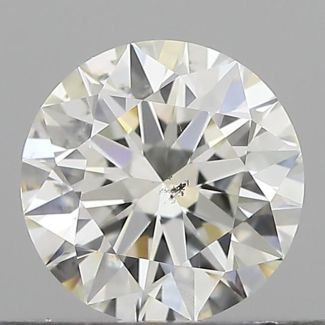 0.5 Carat Round H SI1 EX IGI Natural Diamond