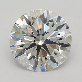 0.46 Carat Round E VVS2 EX GIA Natural Diamond