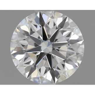 0.7 Carat Round F VVS2 EX GIA Natural Diamond