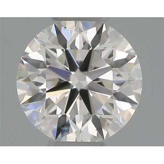 0.31 Carat Round F VS2 EX IGI Natural Diamond