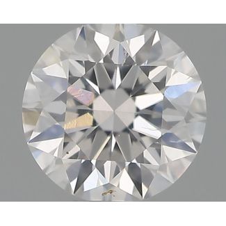 0.30 Carat Round E SI2 EX IGI Natural Diamond