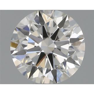 0.61 Carat Round H VVS2 EX GIA Natural Diamond