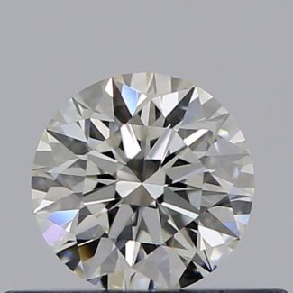 0.30 Carat Round I VVS2 EX GIA Natural Diamond