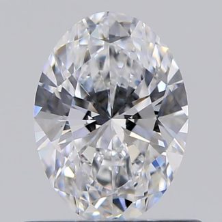 0.52 Carat Oval D VVS1 - VG GIA Natural Diamond