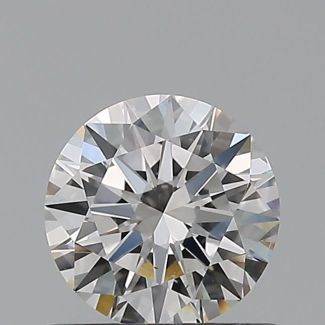 0.6 Carat Round F SI1 EX GIA Natural Diamond