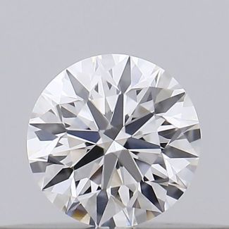 0.20 Carat Round D VVS2 EX GIA Natural Diamond