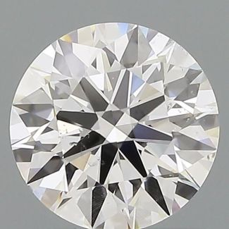 1.00 Carat Round F SI1 EX GIA Natural Diamond