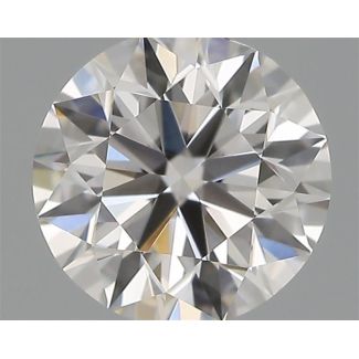 0.40 Carat Round H VVS2 VG EX GIA Natural Diamond