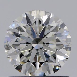 0.81 Carat Round H SI1 VG EX GIA Natural Diamond