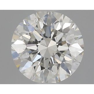 0.7 Carat Round H SI2 EX GIA Natural Diamond