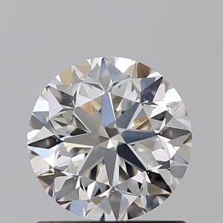 0.91 Carat Round H VS1 VG EX GIA Natural Diamond