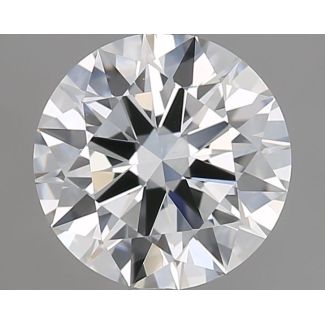 0.71 Carat Round E VVS2 EX GIA Natural Diamond