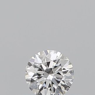 0.19 Carat Round D VVS2 EX GIA Natural Diamond