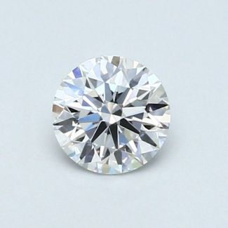 0.5 Carat Round D VVS2 EX GIA Natural Diamond