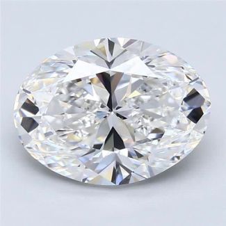 4.01 Carat Oval E VVS2 - EX GIA Natural Diamond