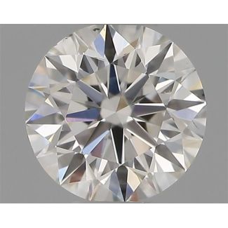 0.31 Carat Round H SI1 EX GIA Natural Diamond