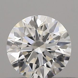 0.33 Carat Round F VVS1 EX GIA Natural Diamond