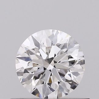 0.41 Carat Round G VVS2 EX VG GIA Natural Diamond