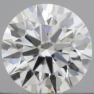 0.40 Carat Round F VVS1 EX GIA Natural Diamond