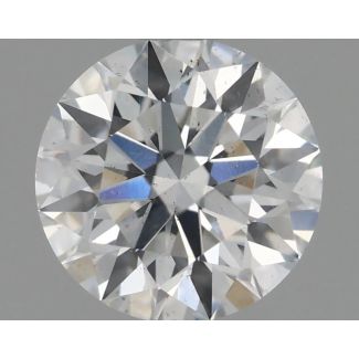 0.62 Carat Round E SI1 EX GIA Natural Diamond