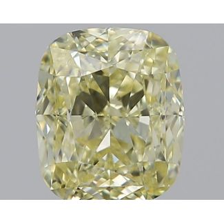 1.01 Carat Cushion Brilliant Light Yellow VVS2 - EX VG GIA Natural Diamond