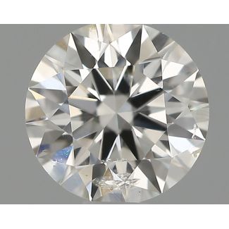 0.51 Carat Round G SI2 EX IGI Natural Diamond