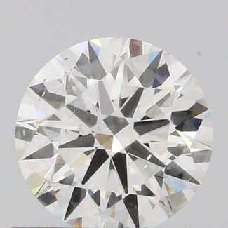 0.57 Carat Round H SI1 EX GIA Natural Diamond