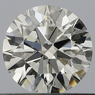 0.42 Carat Round H VVS1 EX GIA Natural Diamond