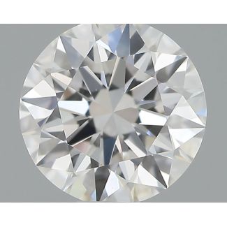 0.46 Carat Round E VVS2 EX GIA Natural Diamond