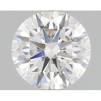 0.71 Carat Round E SI2 EX GIA Natural Diamond