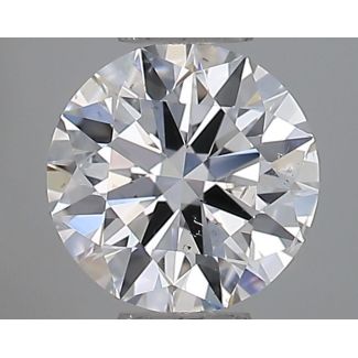 0.50 Carat Round E SI1 EX GIA Natural Diamond